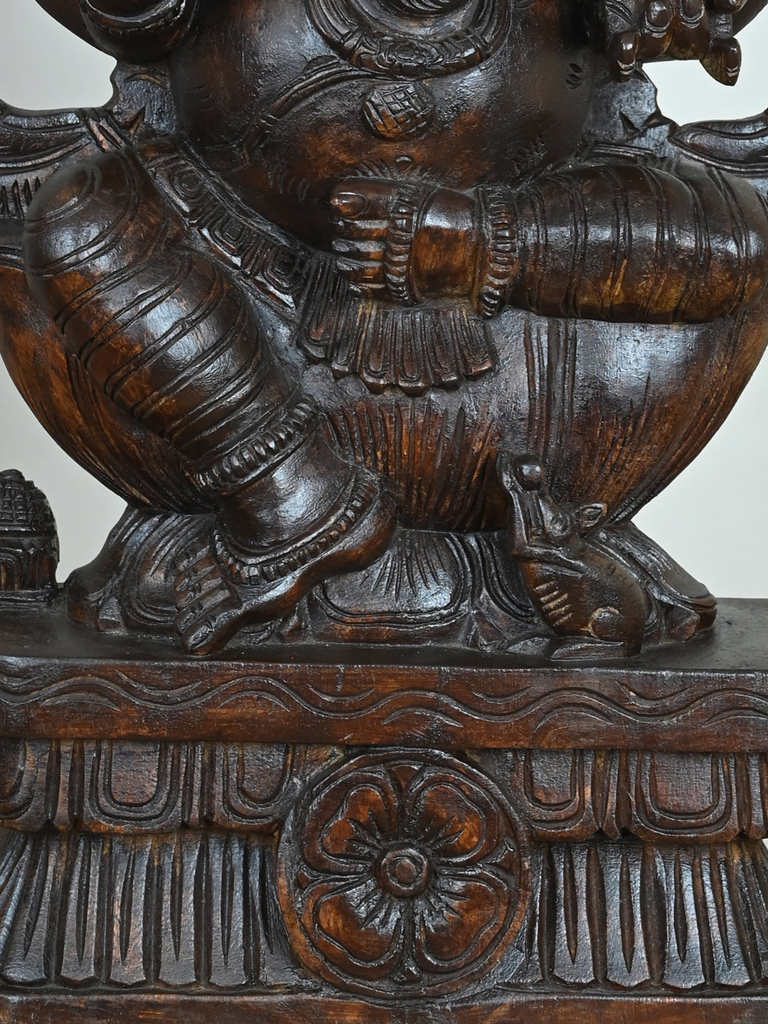 Success-Bringing Ganesha wooden Idol-24"