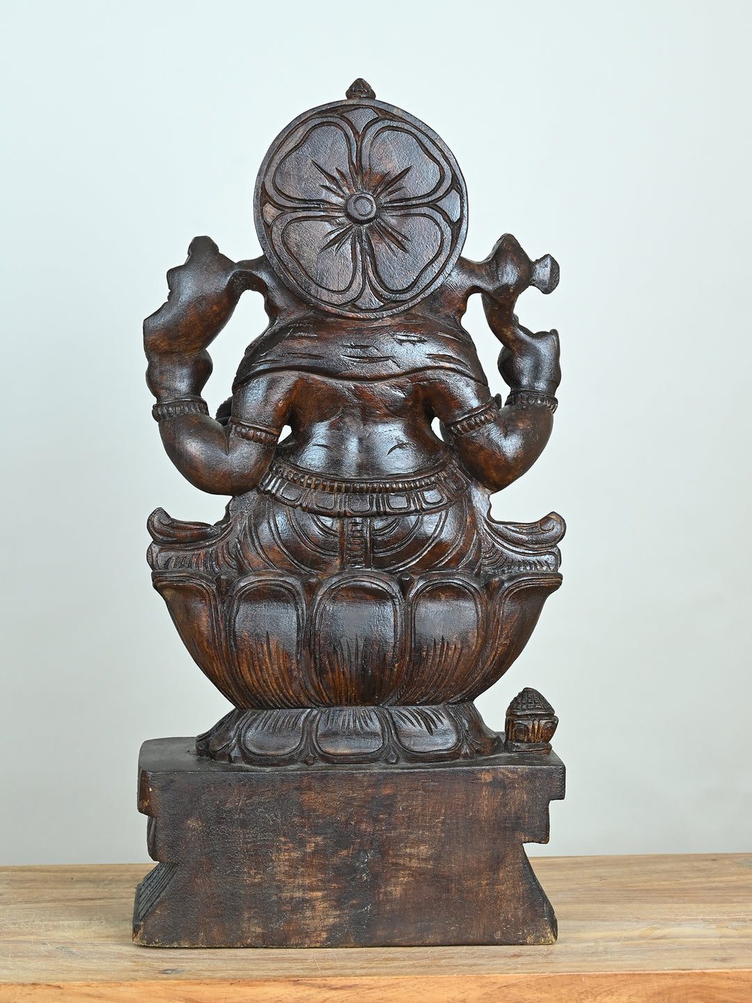 Success-Bringing Ganesha wooden Idol-24"