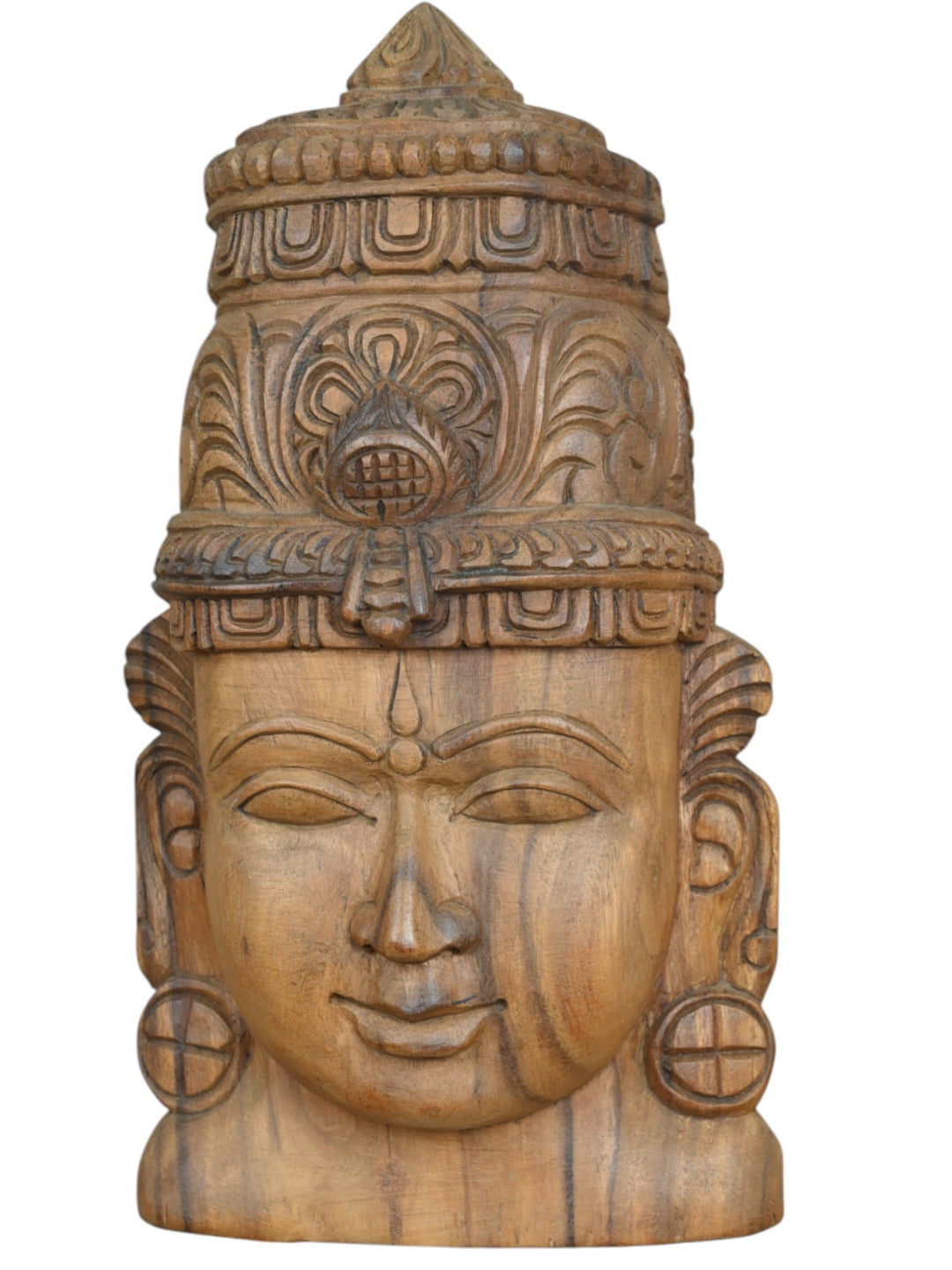 Face of Lord Narayana WOODEN