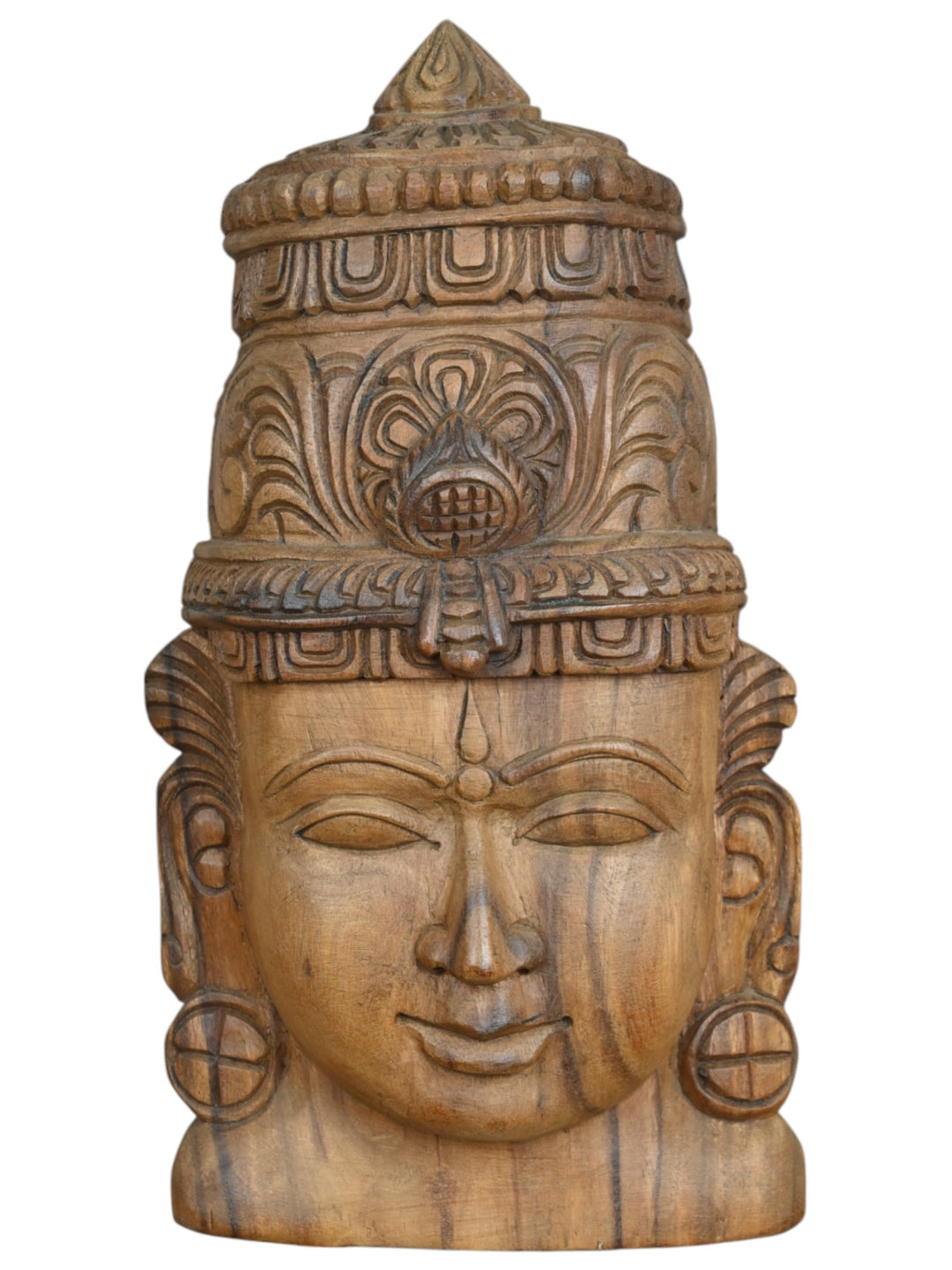 Face of Lord Narayana wooden