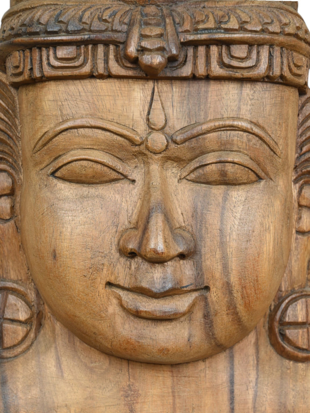 Face of Lord Narayana  Handcrafted Sculpture-17"