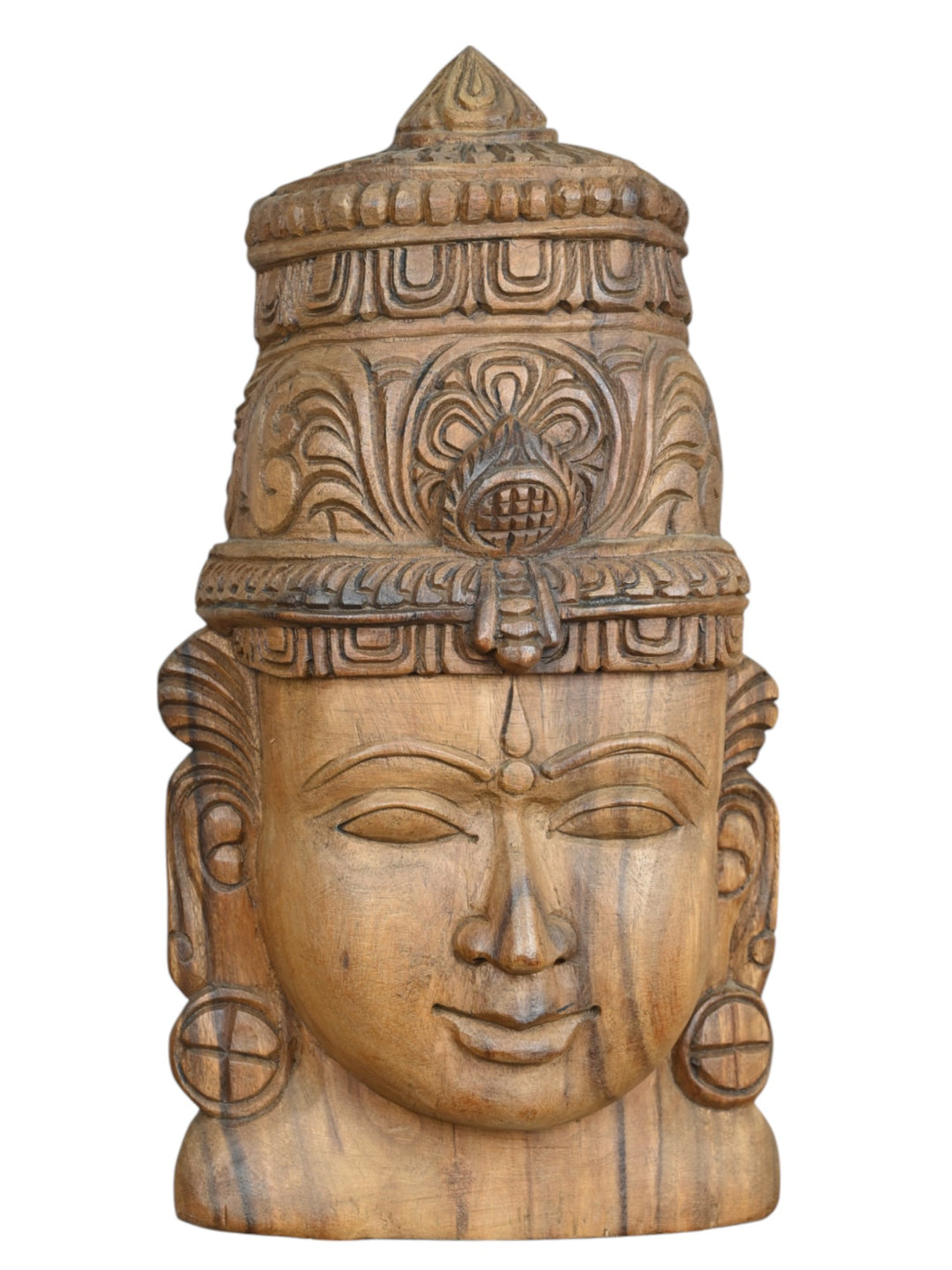 Face of Lord Narayana  Handcrafted Sculpture-17"