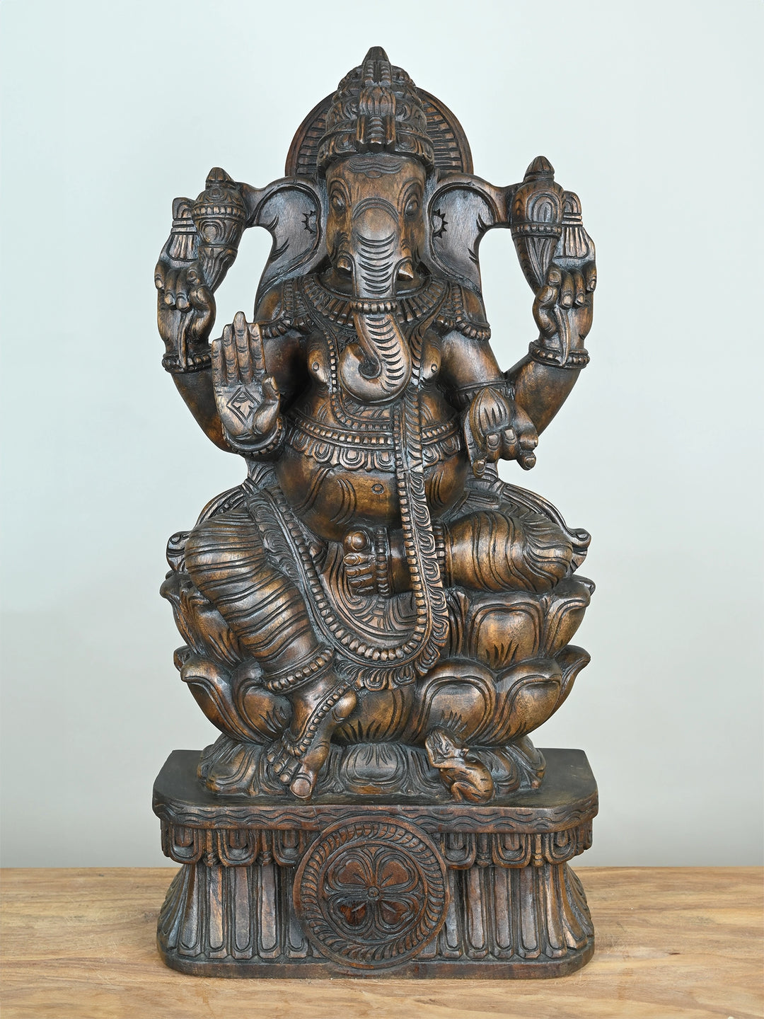 Vinayaka wooden statue