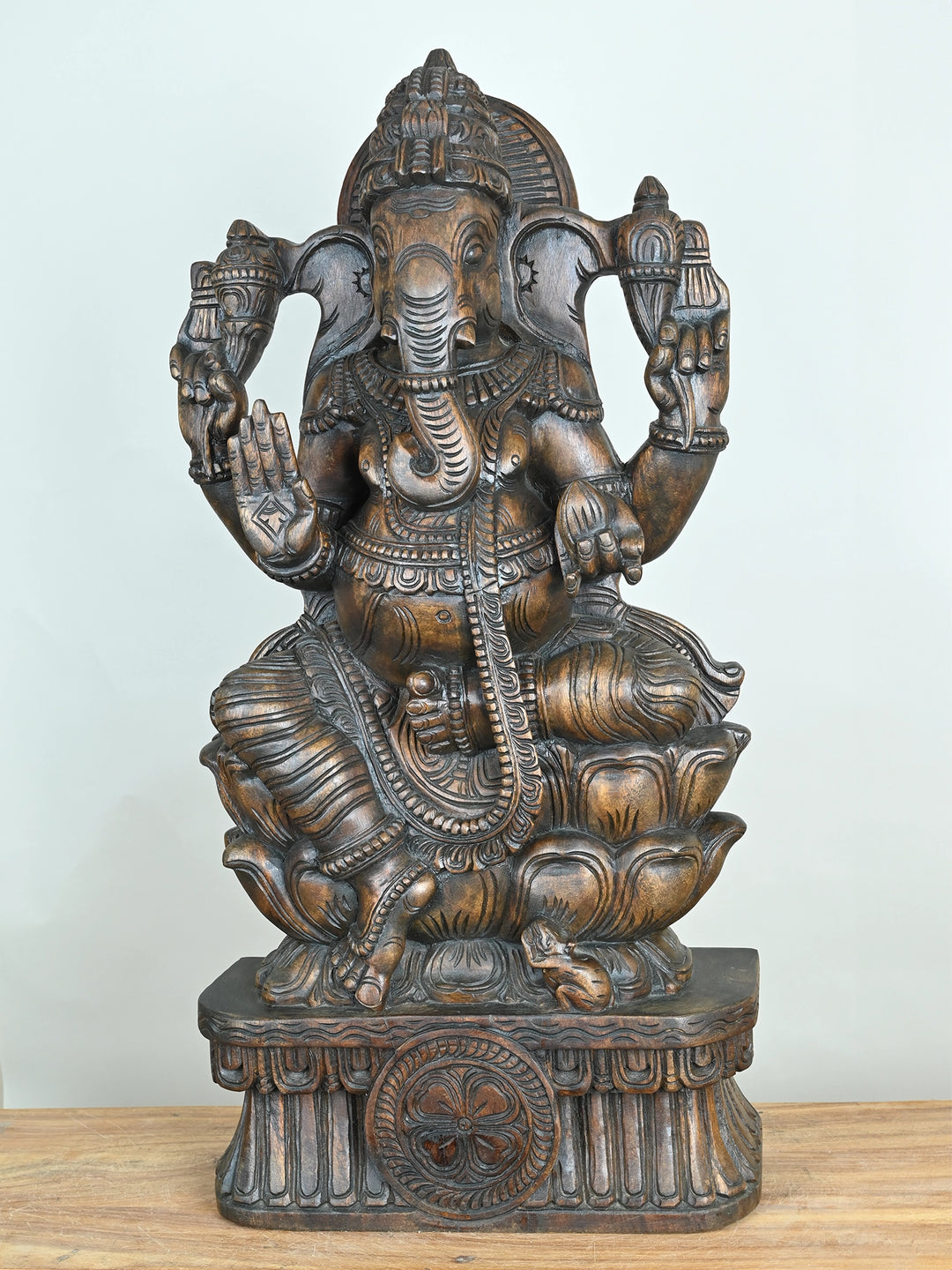 Vinayaka wooden statue
