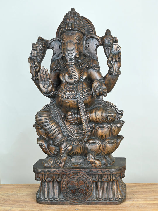 Vinayaka wooden statue
