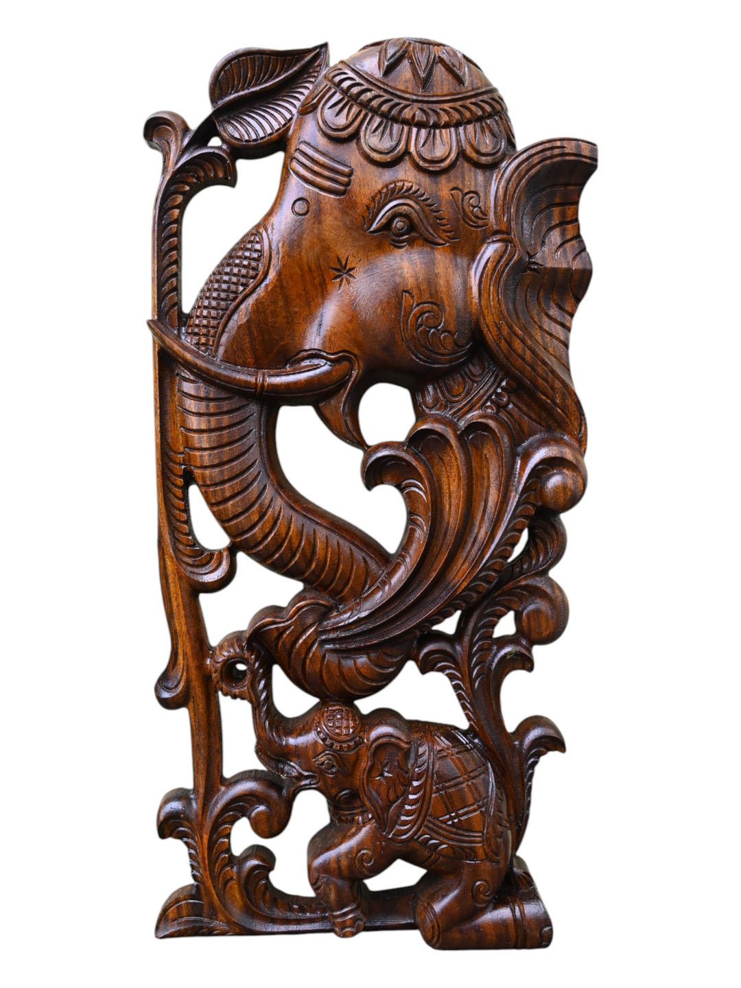 2 Feet Paired Elephant Wall Hanging
