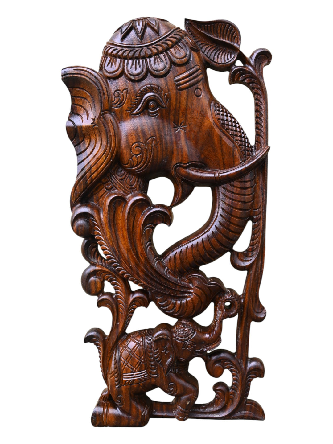 2 Feet Paired Elephant Wall Hanging