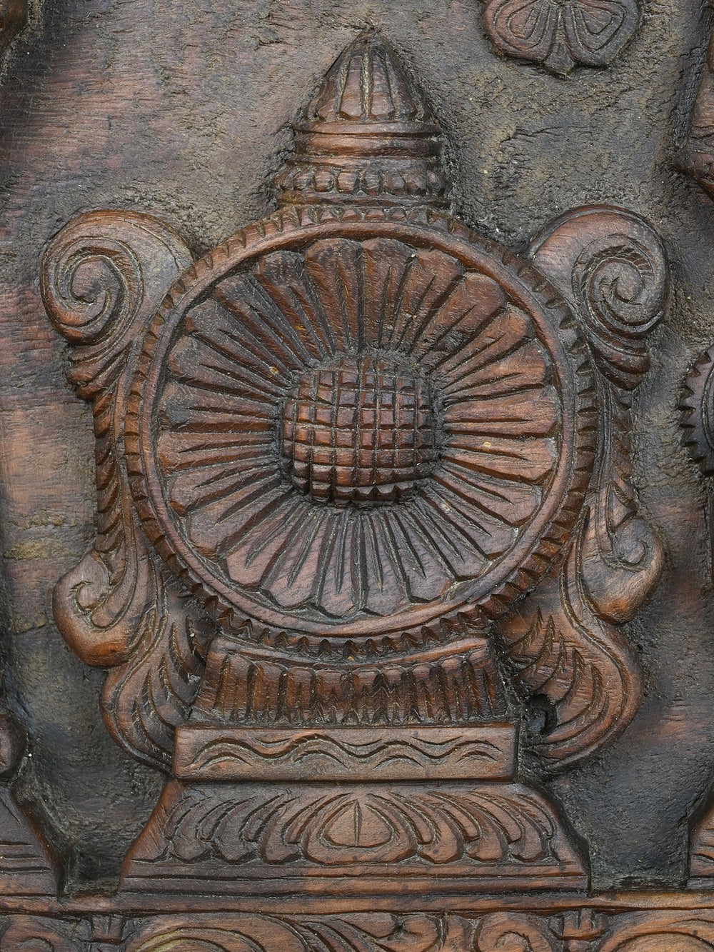 Lord Vishnu Wooden Wall Panel