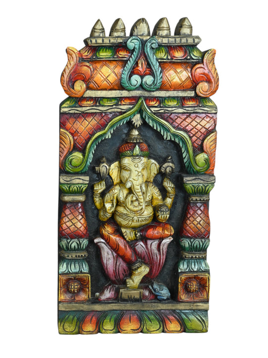 Wooden god Ganesha kavadi