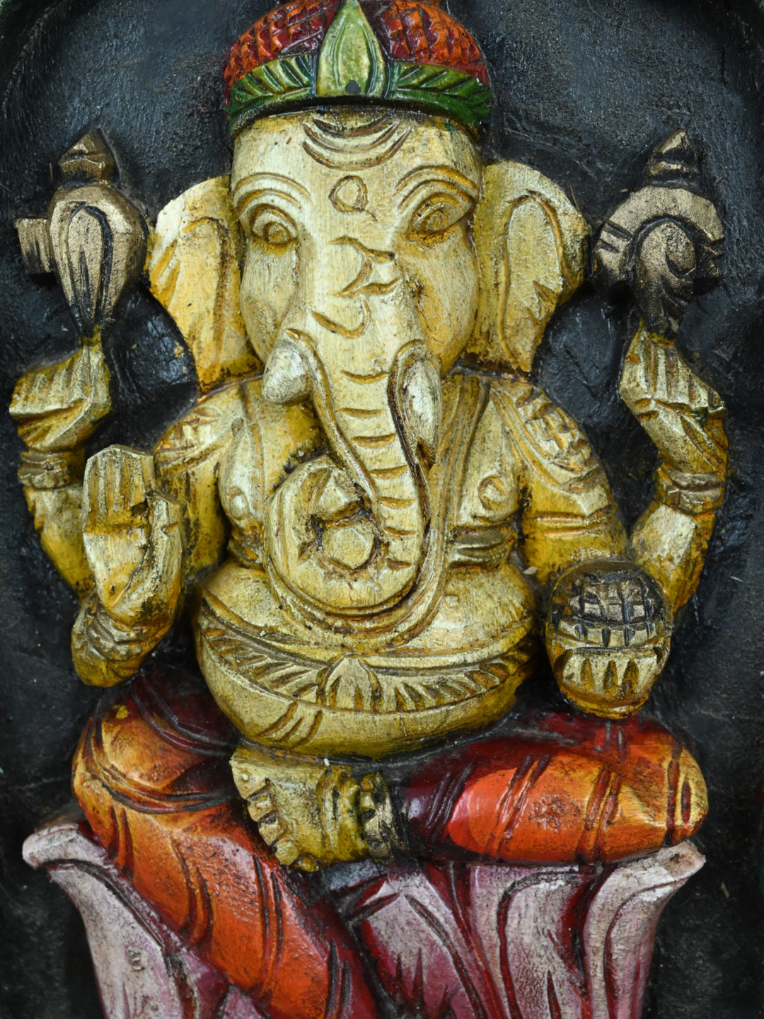 Colorful God Ganesh Kavadi 24"