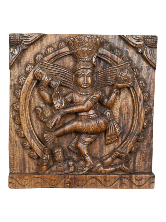 Nataraja wood wall hanging