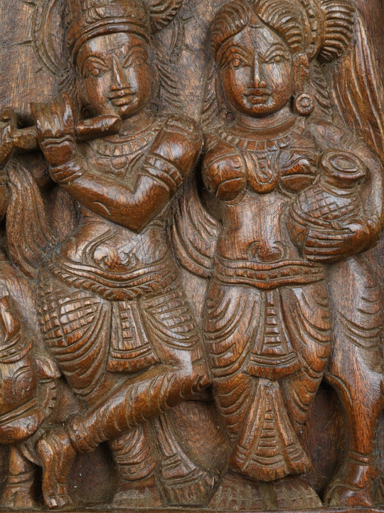 1 Feet Graceful Radha Krishna Wall Hanging