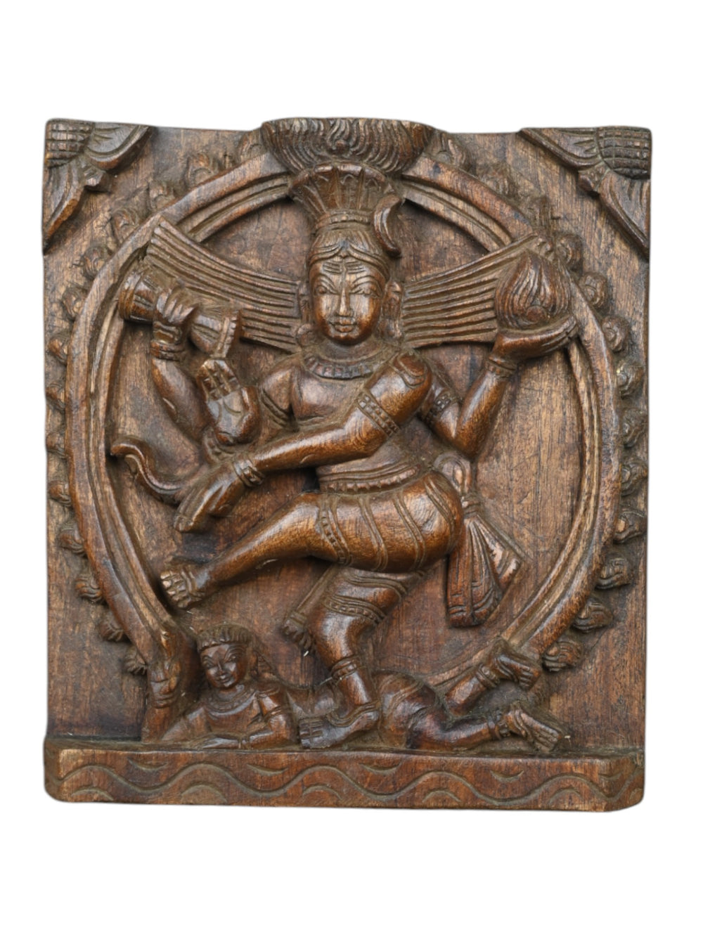 Wood Lord Natarajar wall hanging