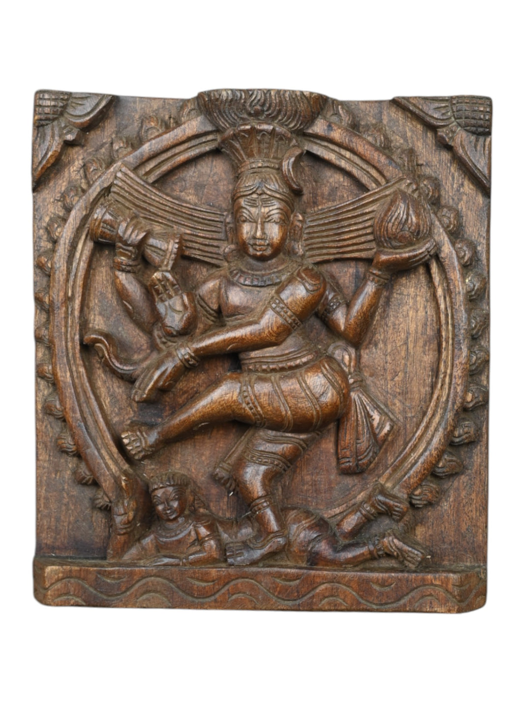 Wood Lord Natarajar wall hanging