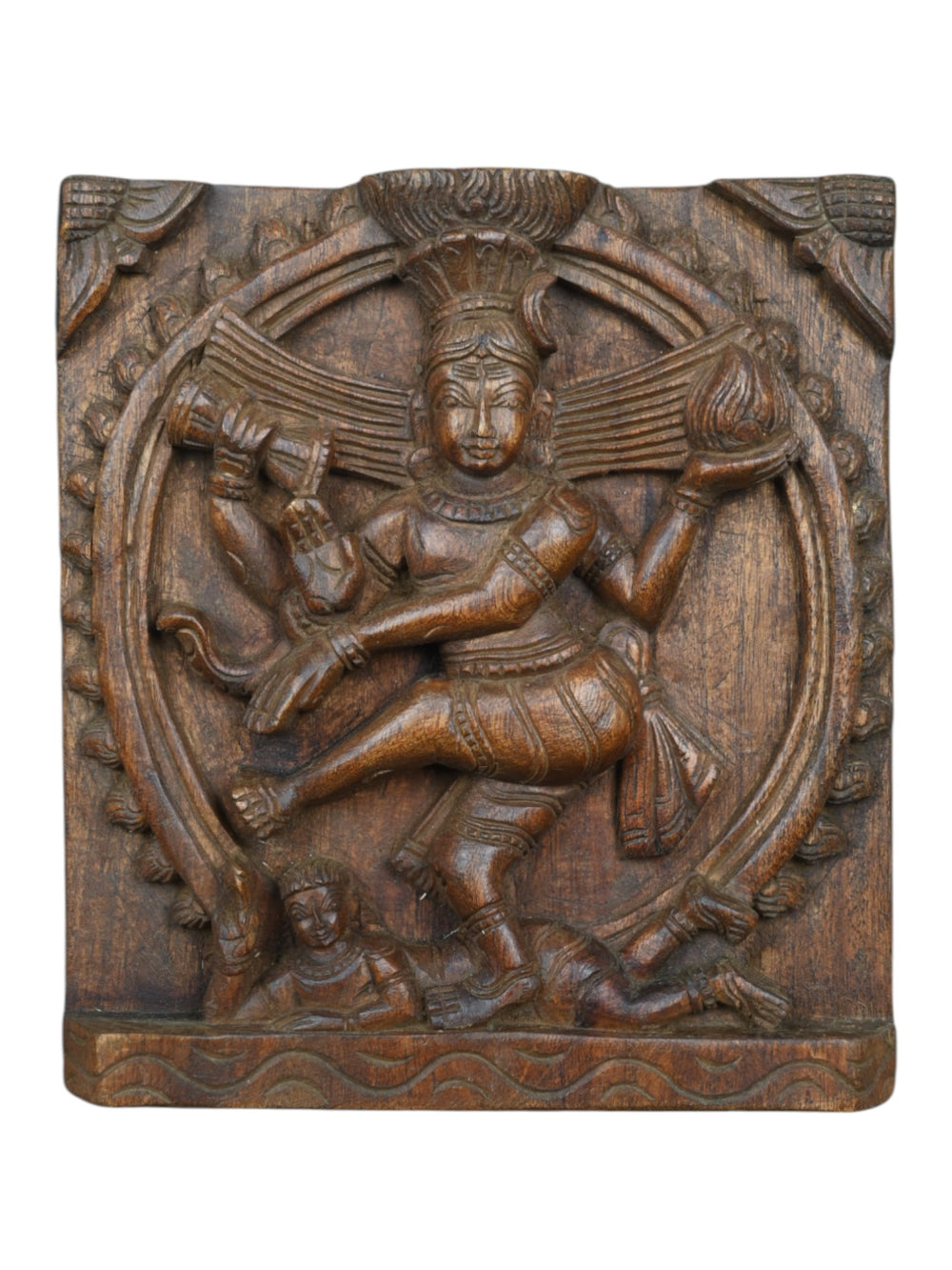 Wood Lord Natarajar wall hanging