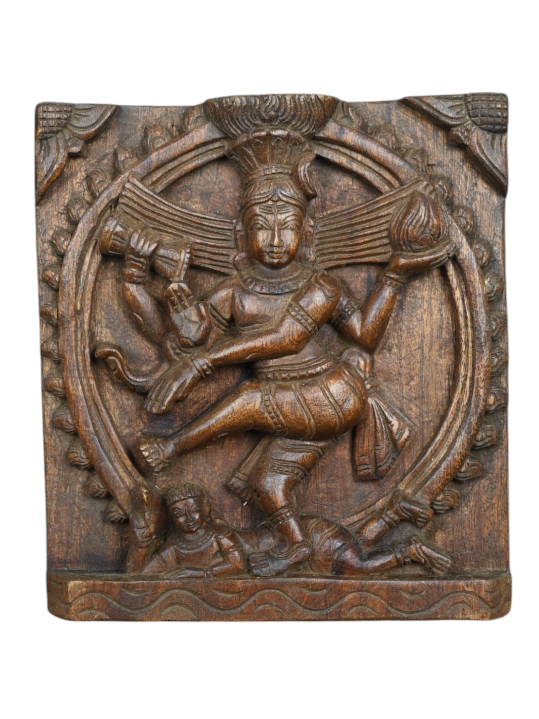 Wood Lord Natarajar wall hanging