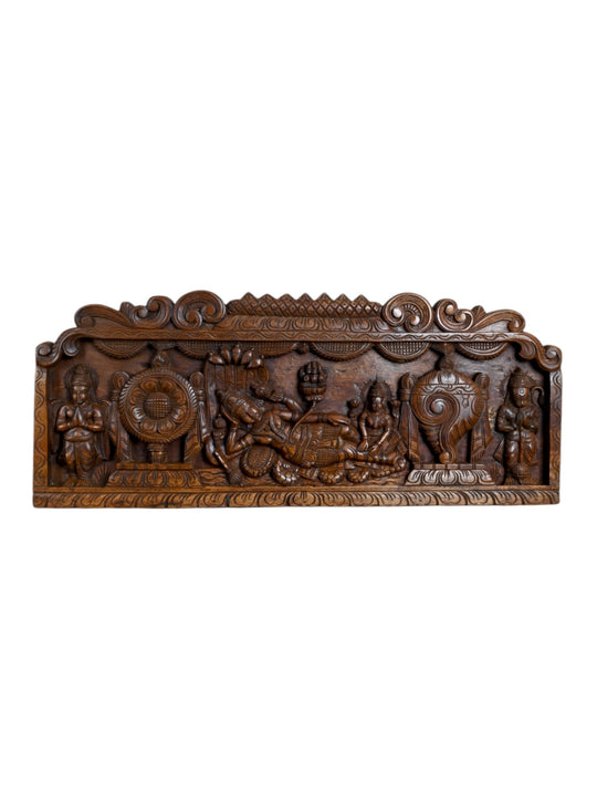 Wooden Sri Ranganathar panel