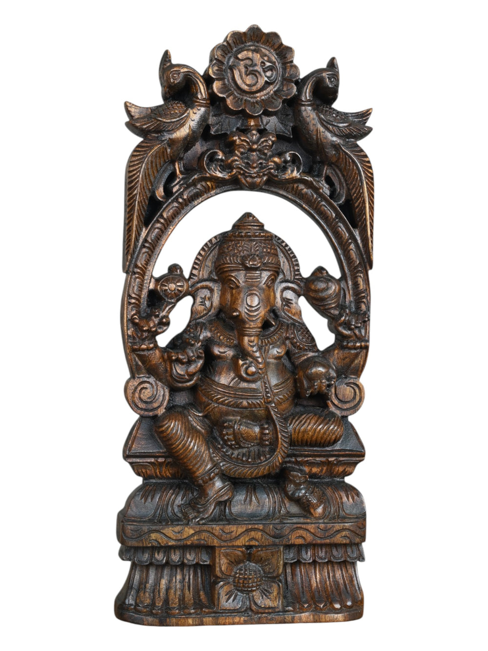 Ganesh wooden wall mount
