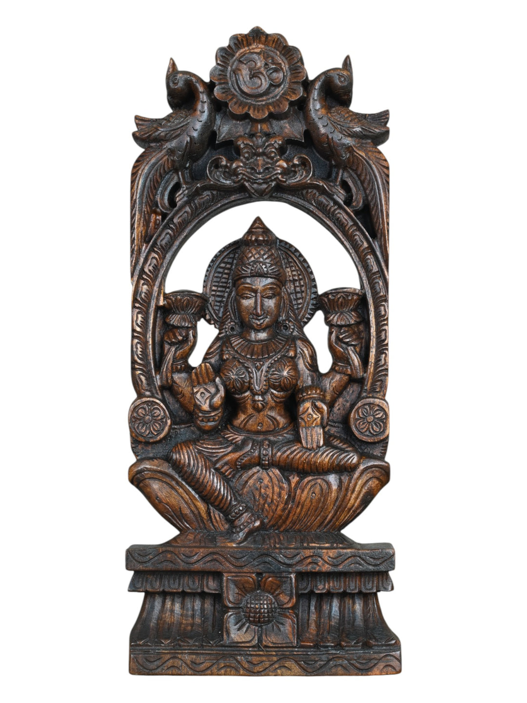 Wooden Mahalakshmi wall mount