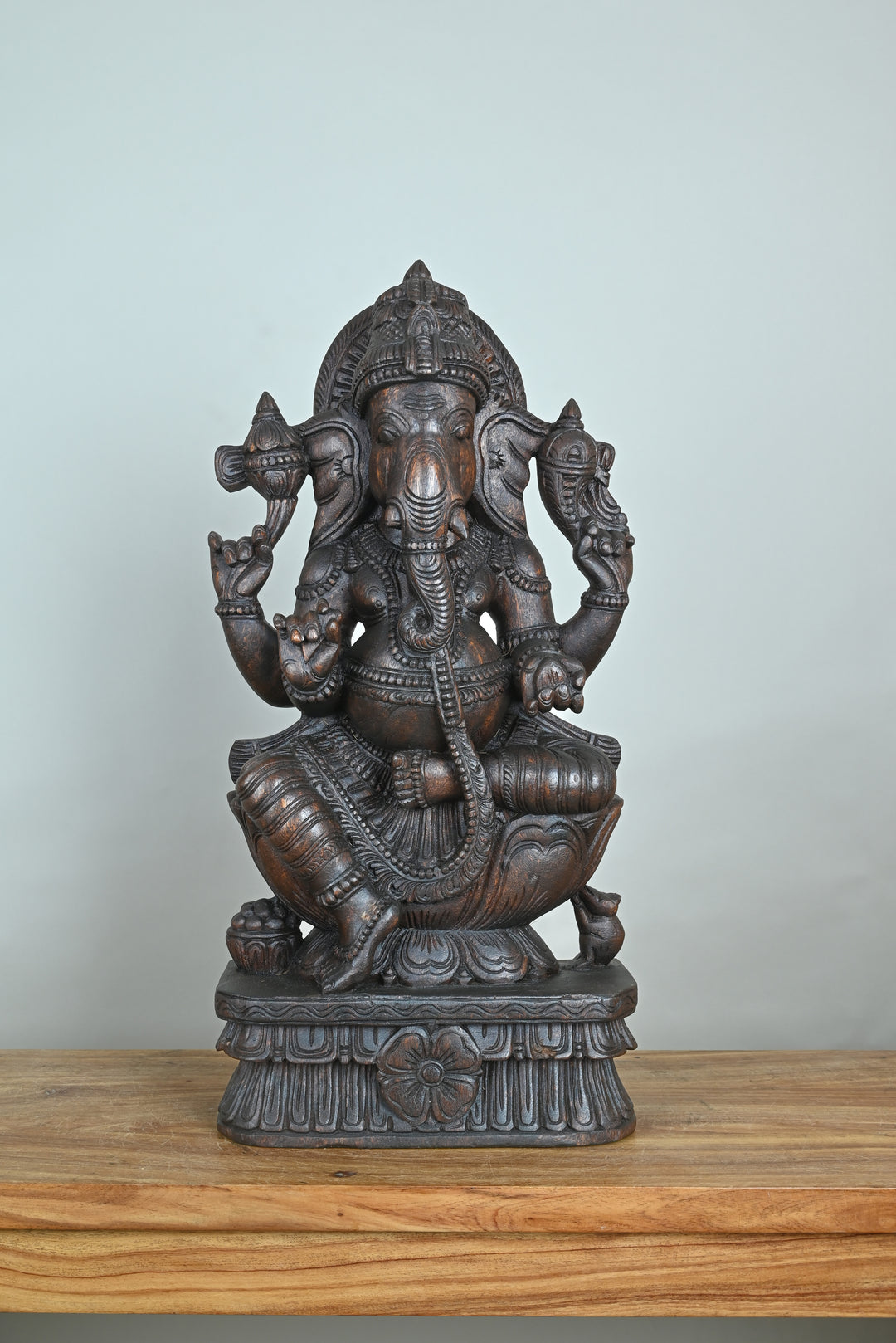 Ganesha Sitting Pose – Wooden