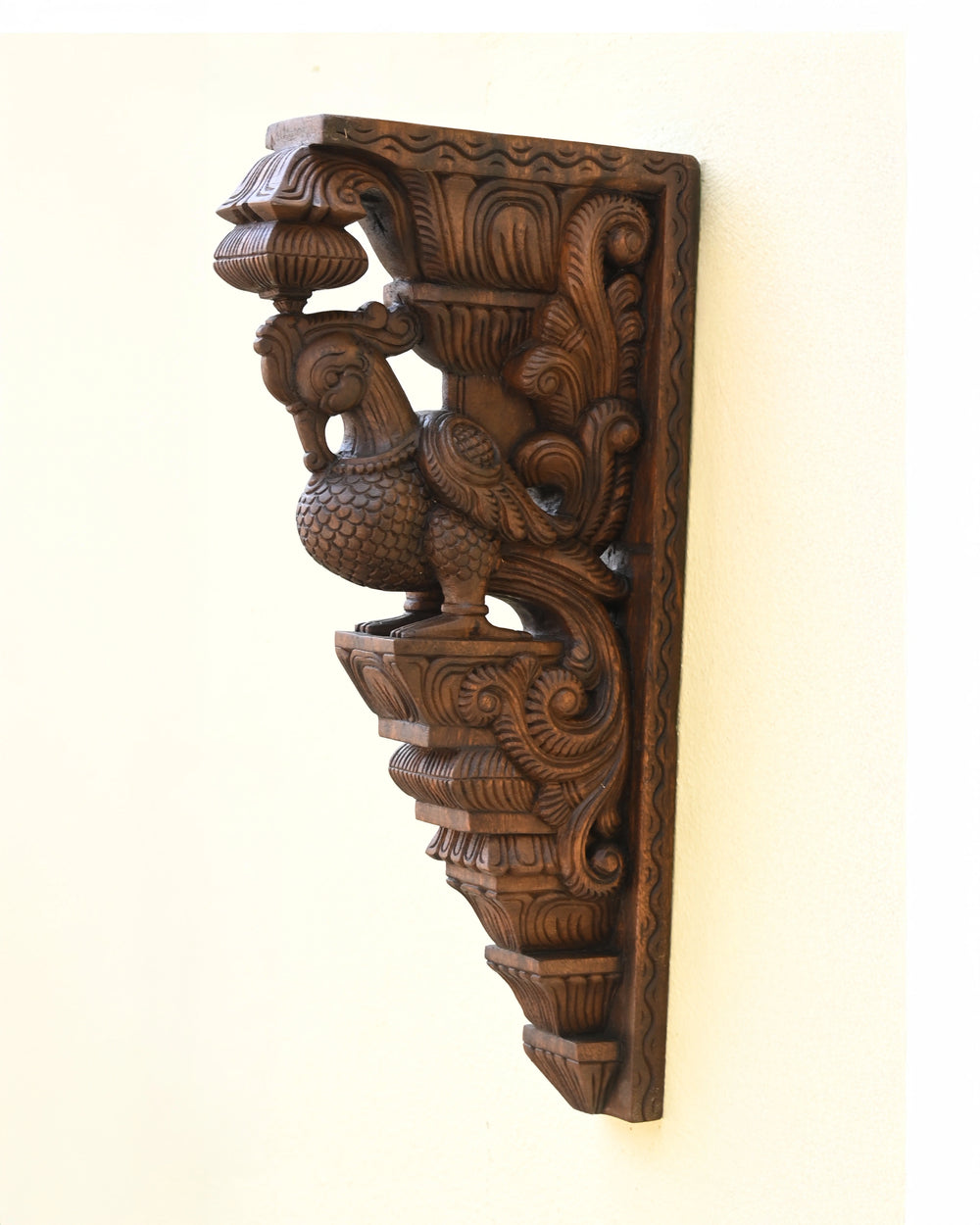 Peacock Pair in Wood