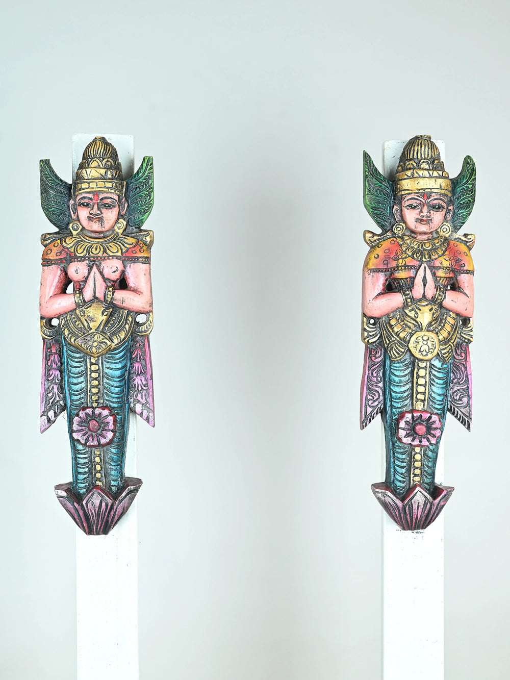 wood Ram & Sita wall decor