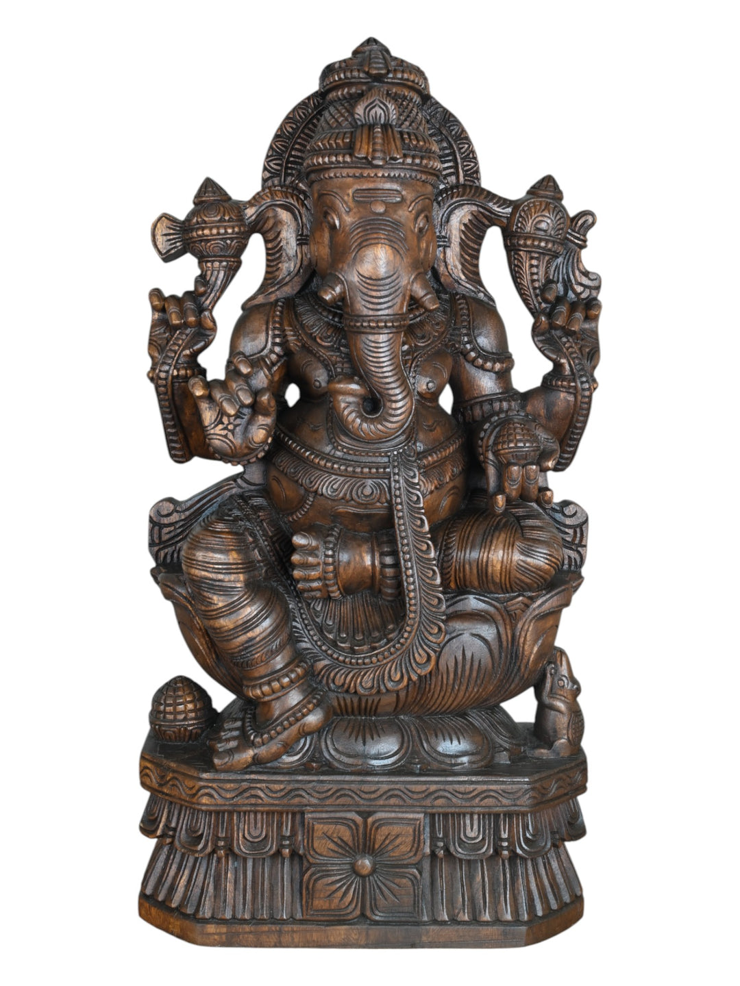 Wood Mangalmurti Ganesh statue