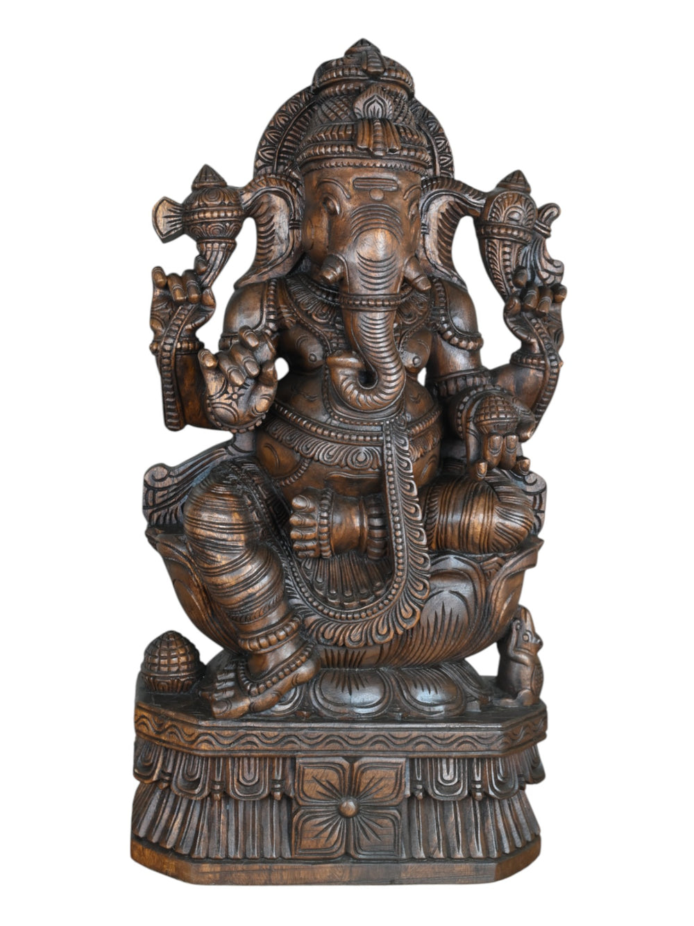 Wood Mangalmurti Ganesh statue