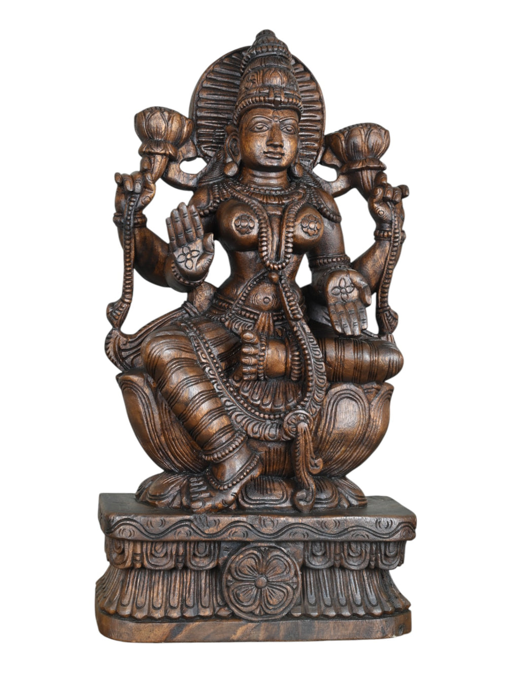 Wooden Lakshmi Statue