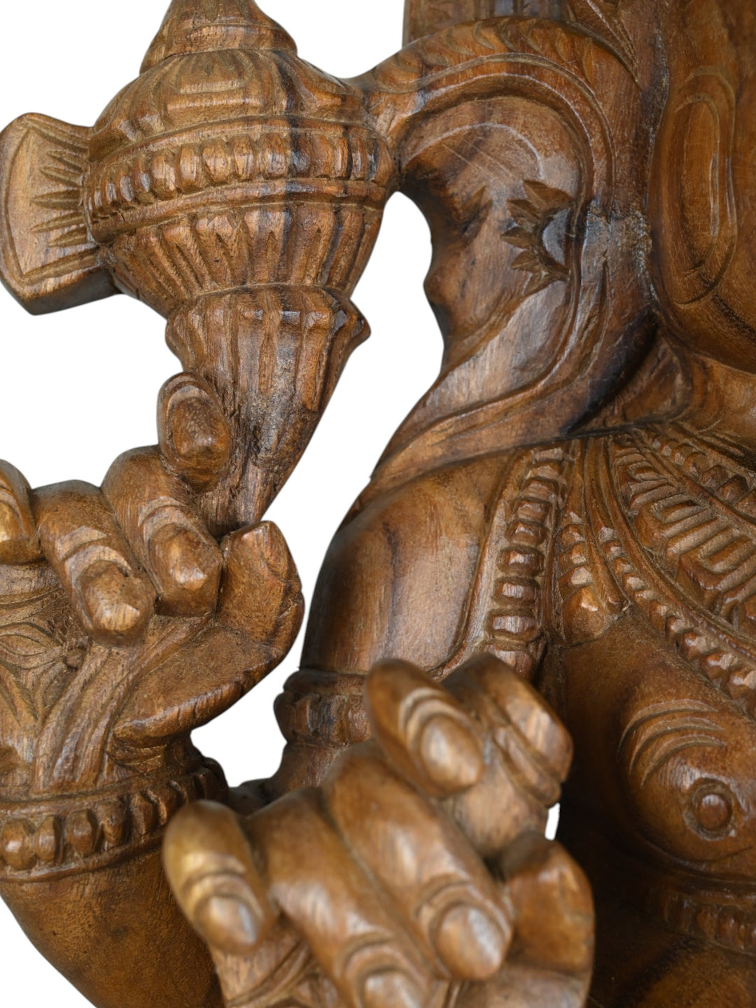 Vaagai Wood Ganesh Statue 36"