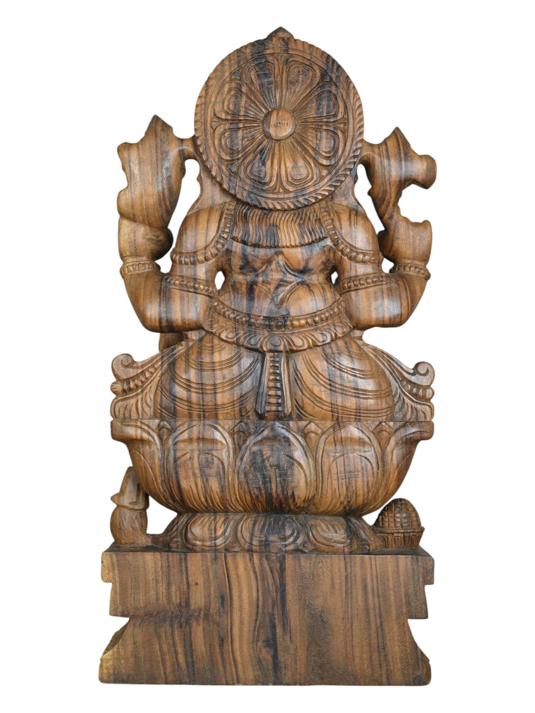 Vaagai Wood Ganesh Statue 36"