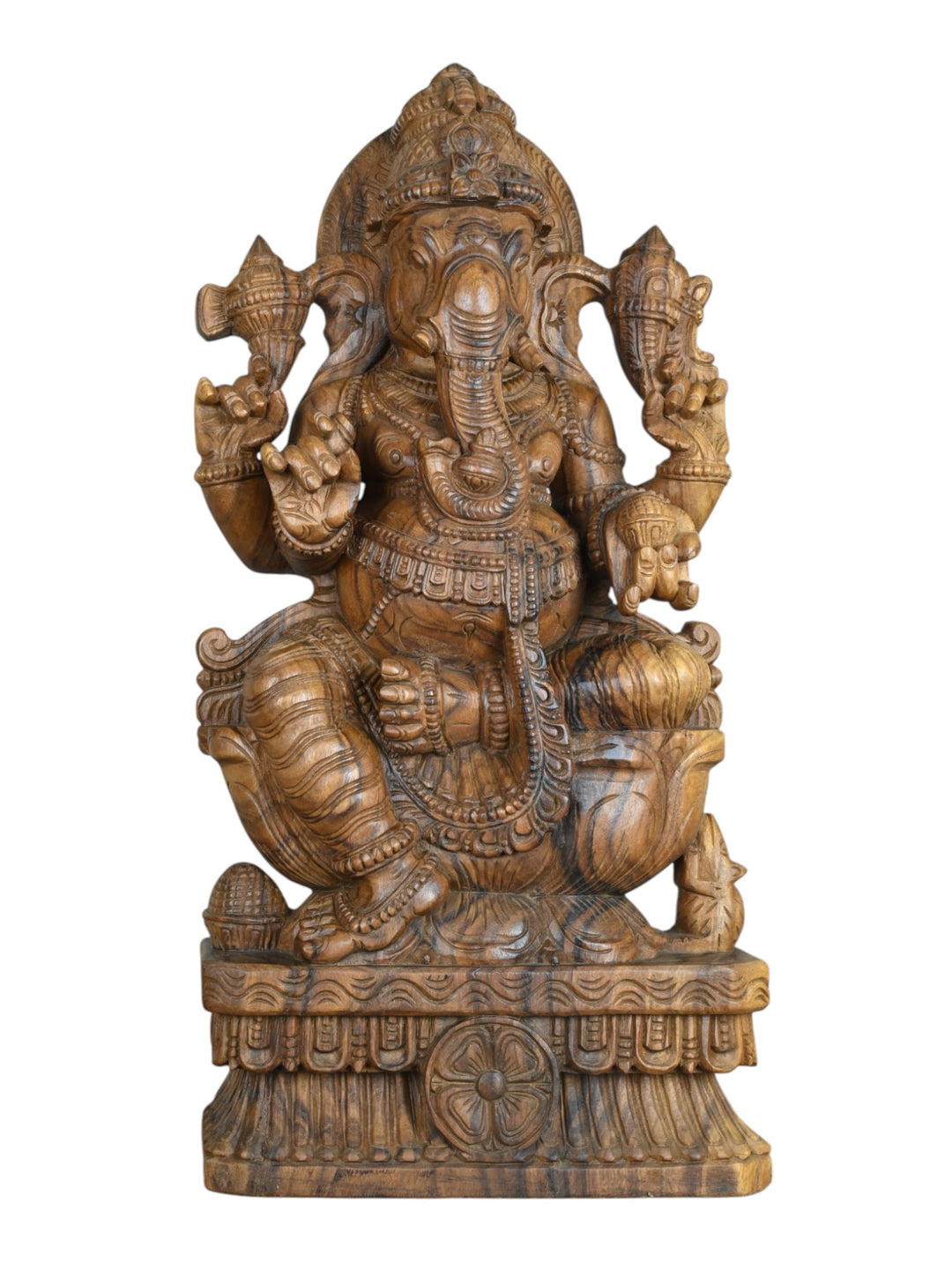 Wood Ganesh statue 