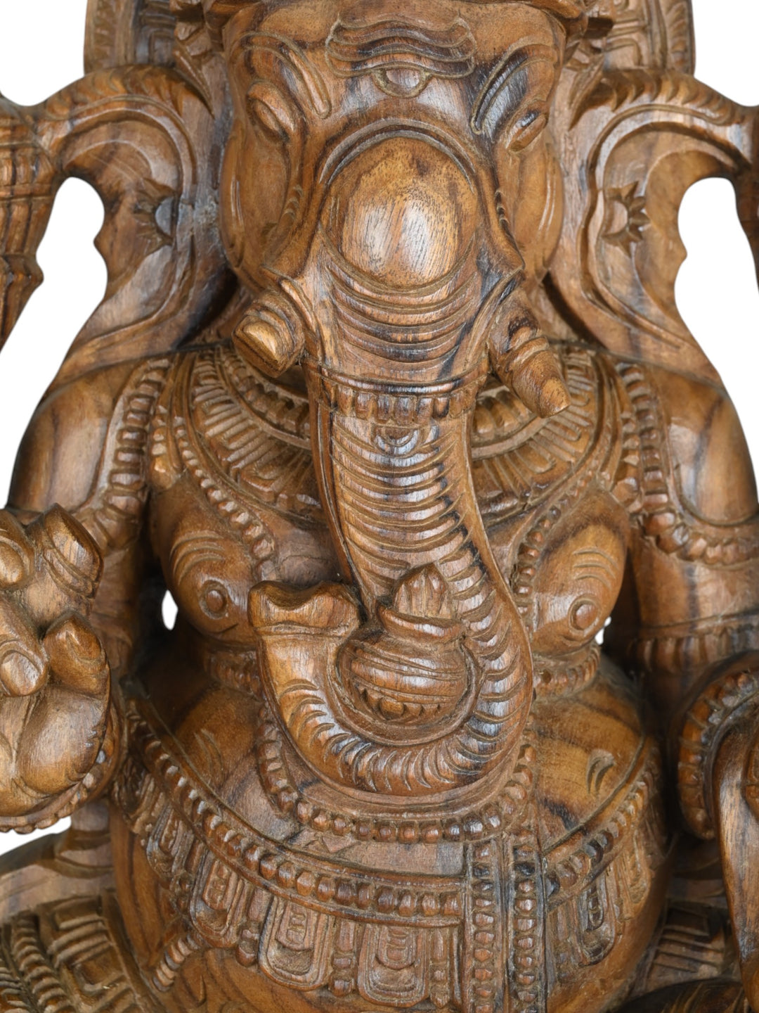 Vaagai Wood Ganesh Statue 36"