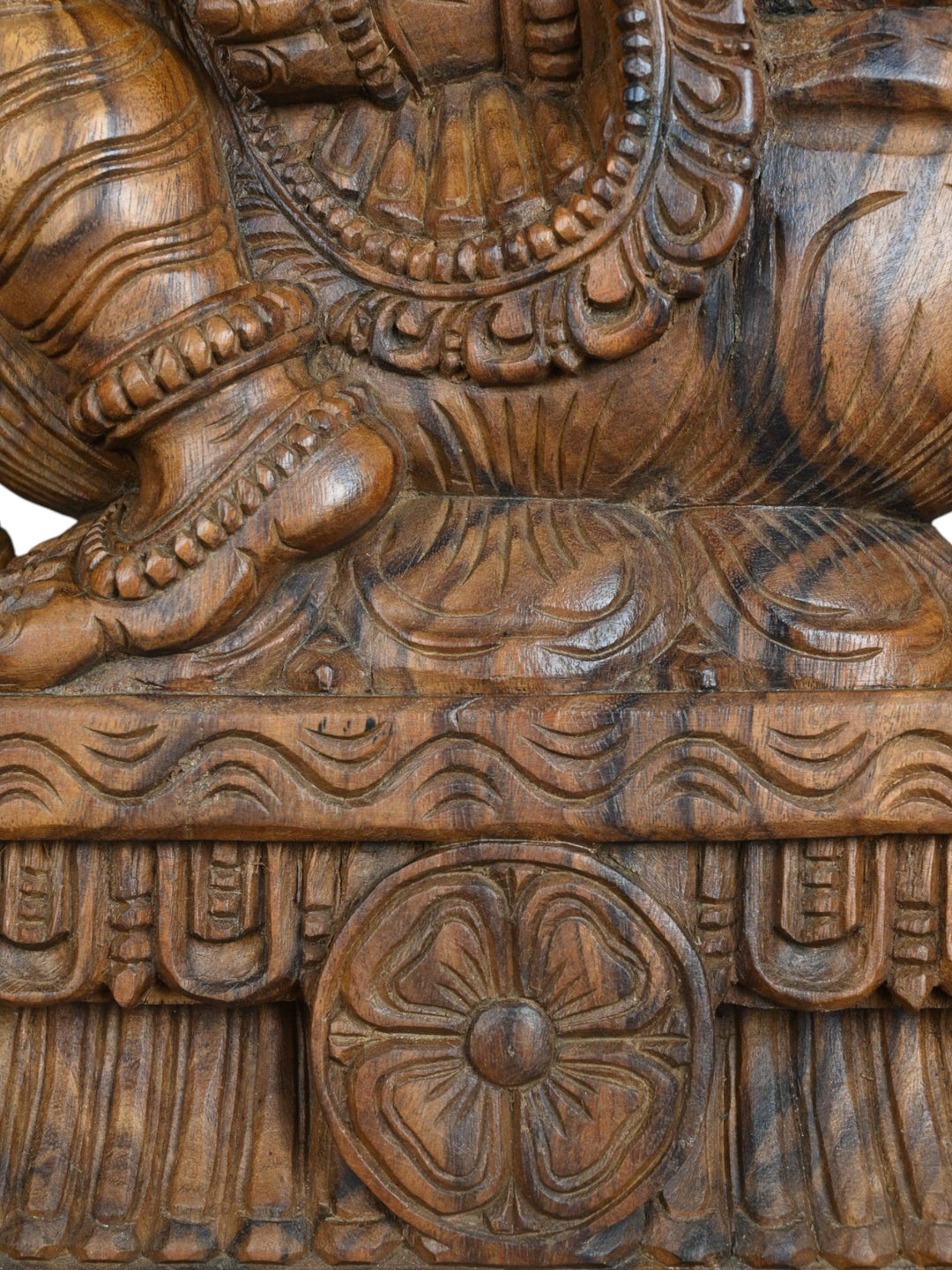 Vaagai Wood Ganesh Statue 36"