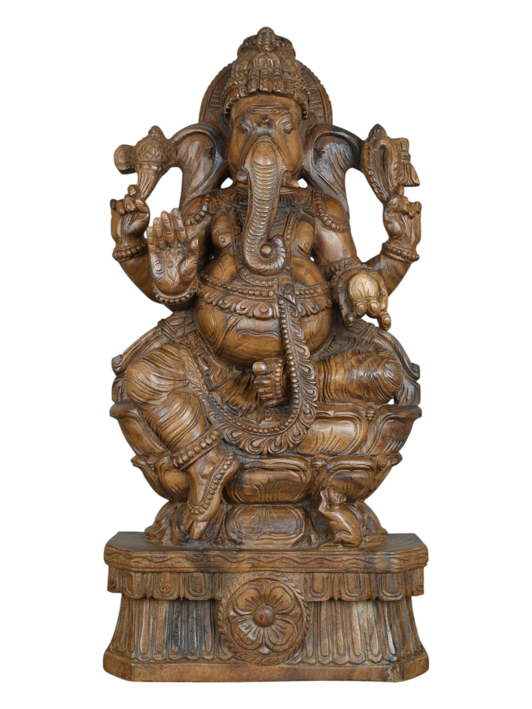 Wooden Vinayaga statue
