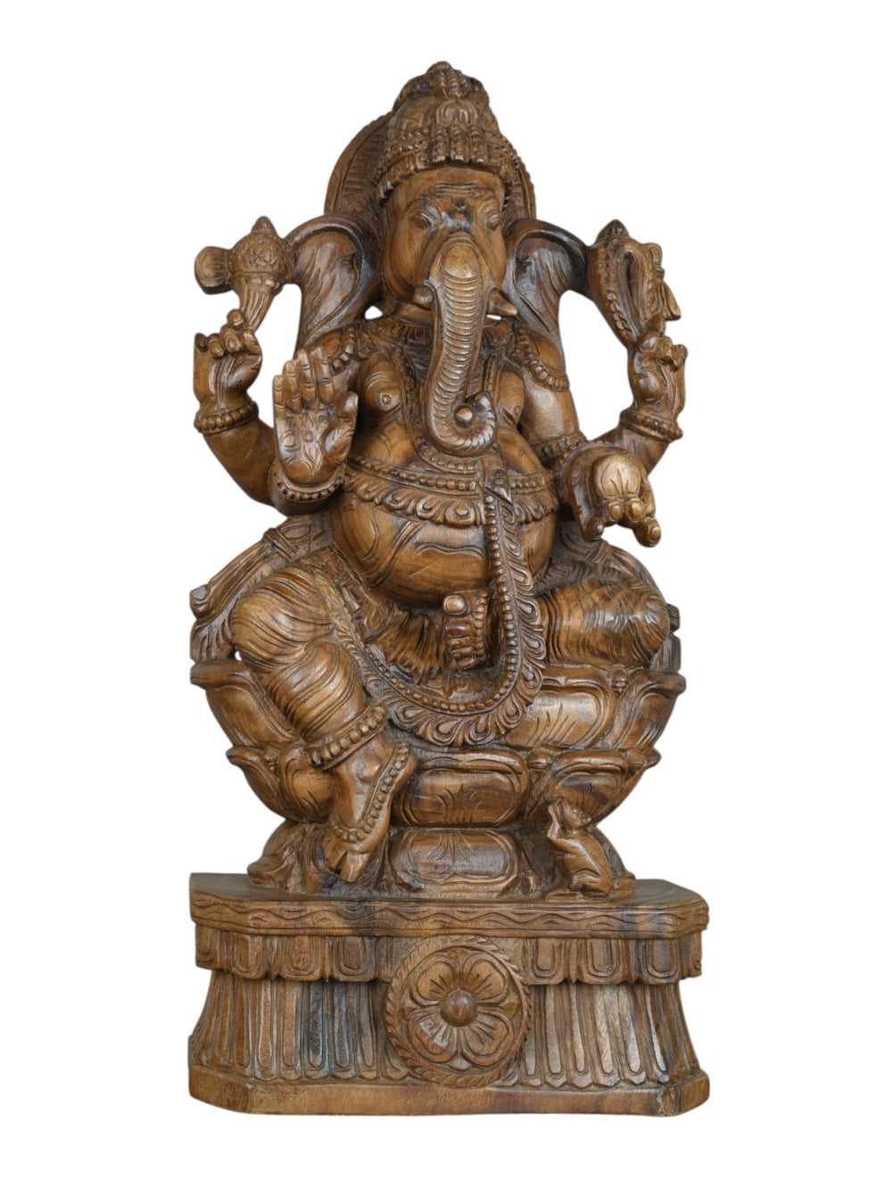 Wooden Vinayaga statue