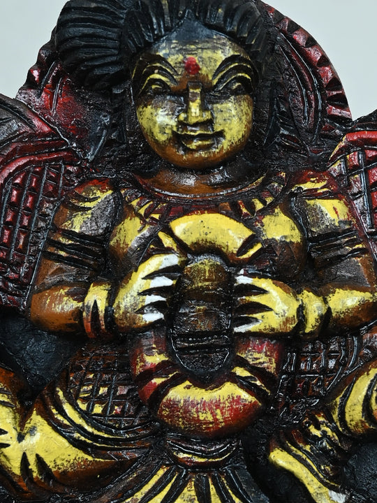 Great Triad of Lakshmi, Ganesha, and Saraswati Panel 34"