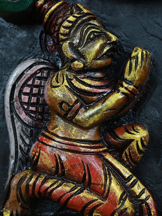 Vishnu Namam Wooden Wall Hanging