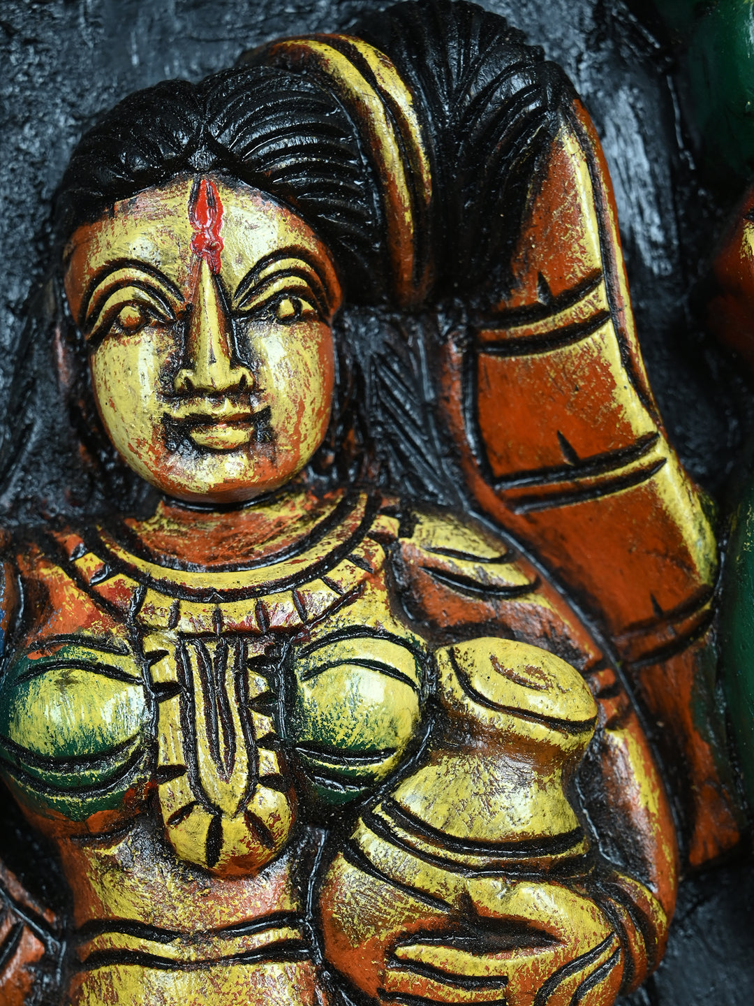 Shree Radha Krishna – Crafted in Wood-12"
