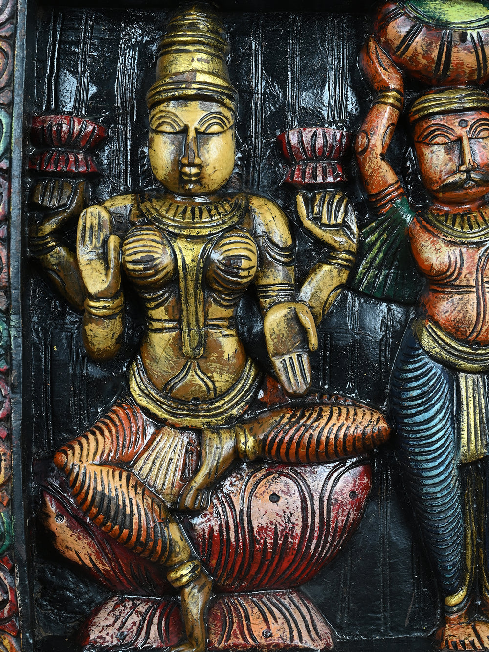 Wooden Ganesh Wall Panel