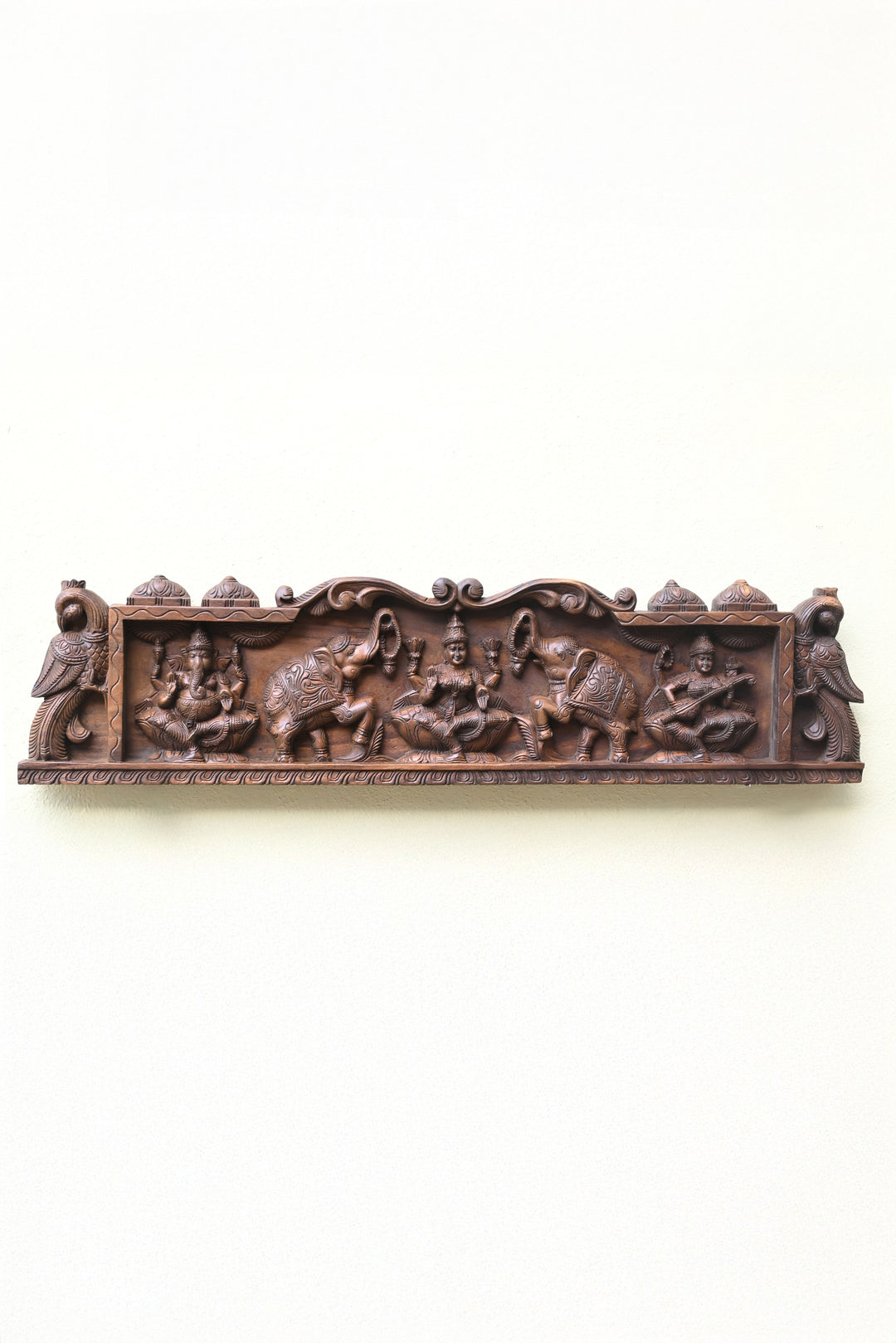 Wooden Panel of Three Deities