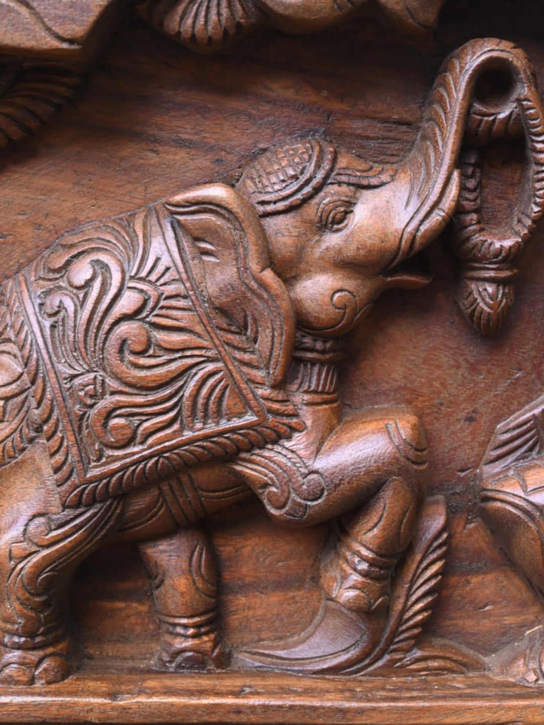 Wooden Panel of Three Deities-48"