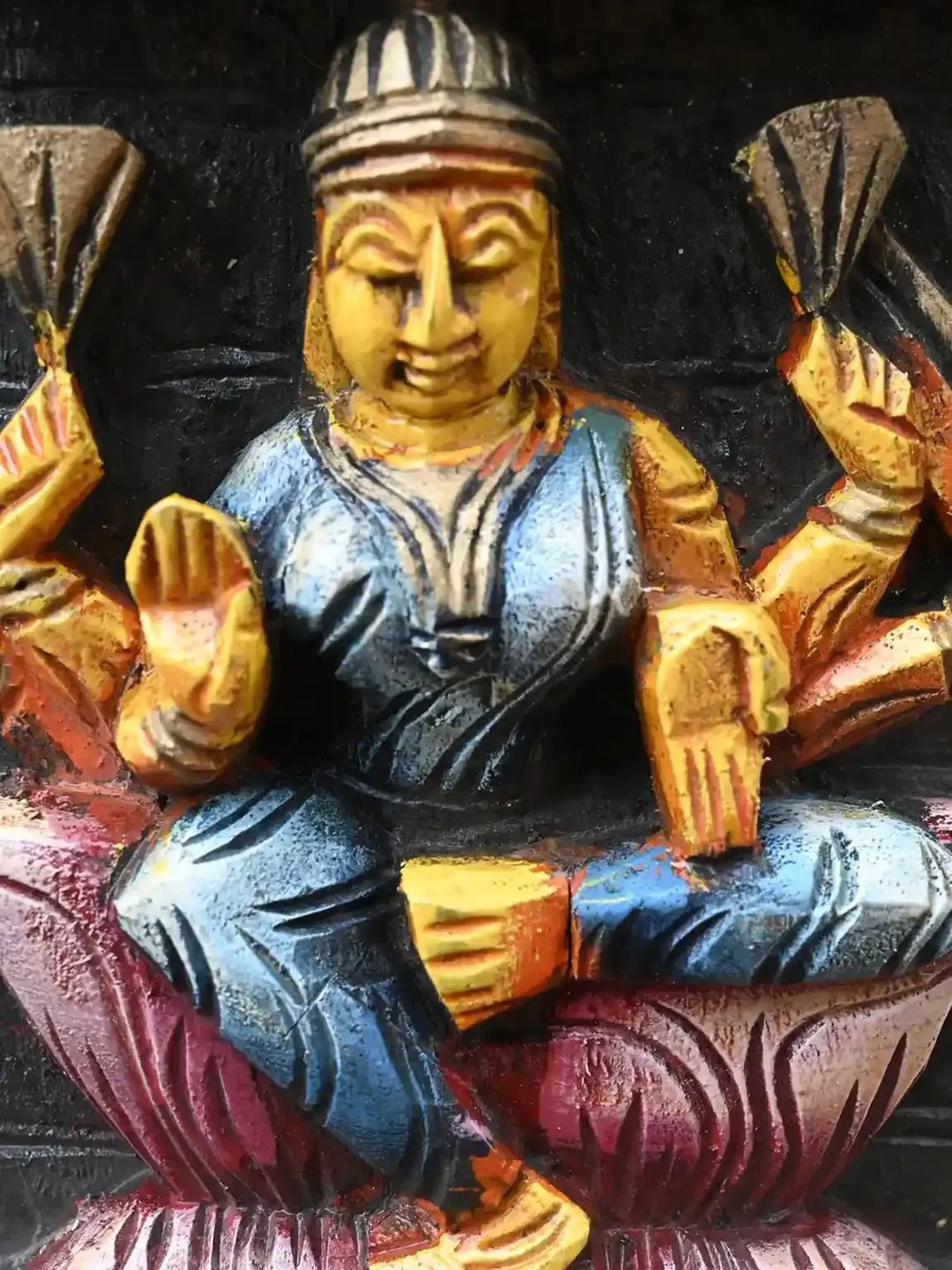 AstaLakshmi Panel Wooden Wall Art