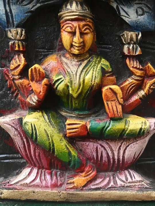 AstaLakshmi Panel Wooden Wall Art-36"