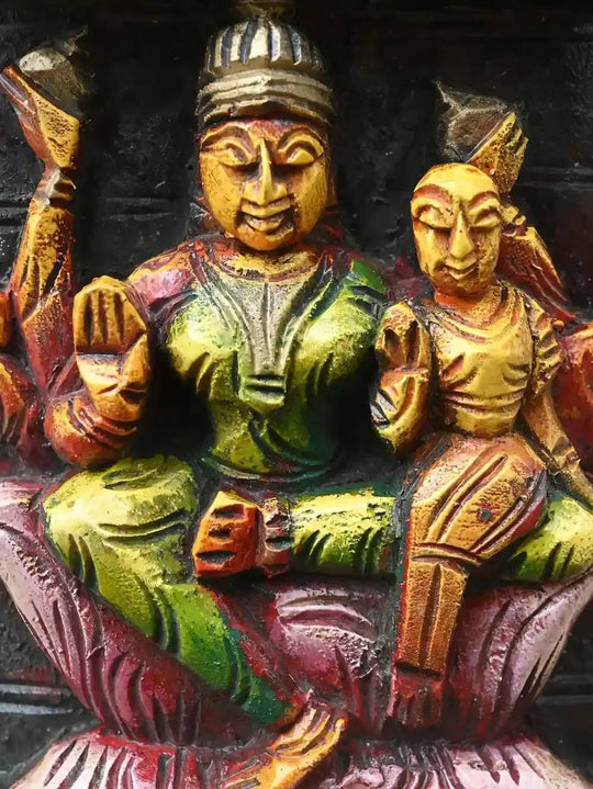 AstaLakshmi Panel Wooden Wall Art-36"