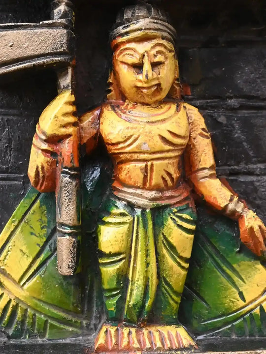 Ten Avatars krishna Vertical wooden Panel-36"