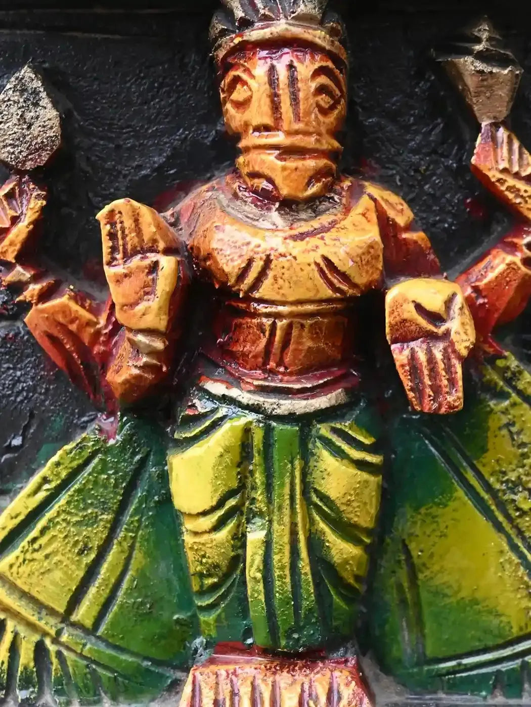 Ten Avatars krishna Vertical wooden Panel-36"