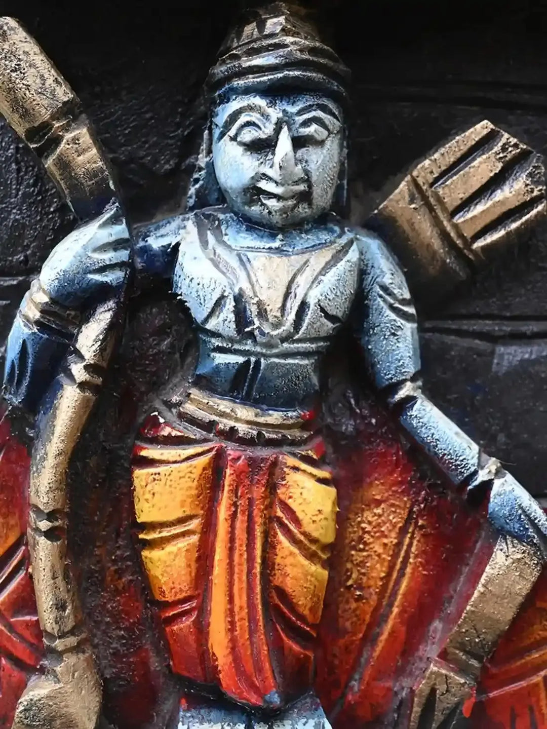 Ten Avatars krishna Vertical wooden Panel-36"