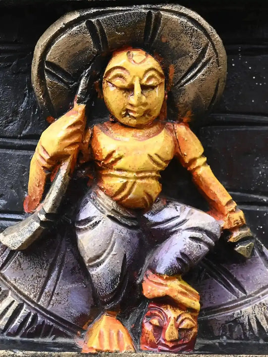 Ten Avatars krishna Vertical wooden Panel-36"