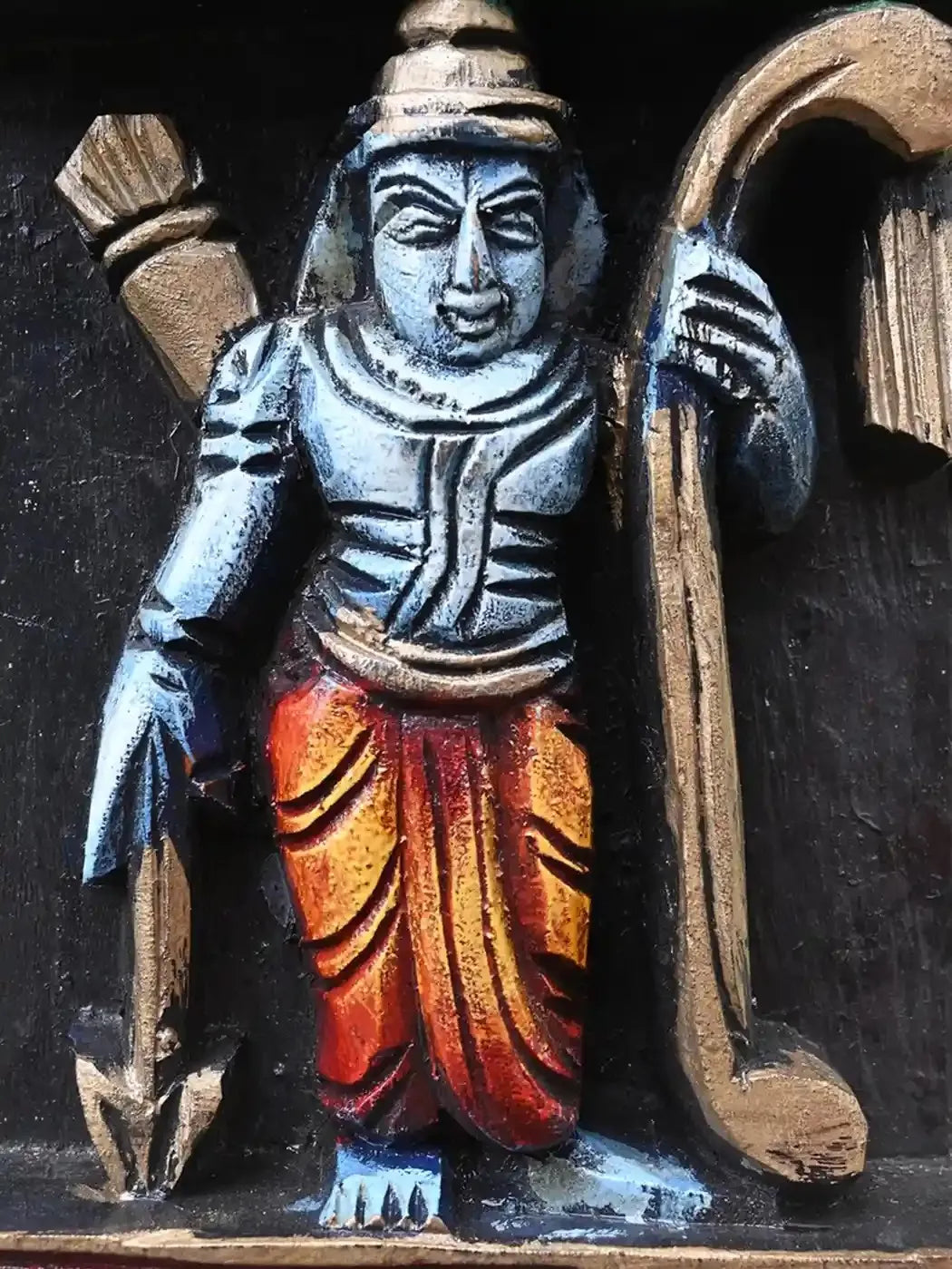 Pair Wooden Panels Vishnu’s Ten Avatars-37"